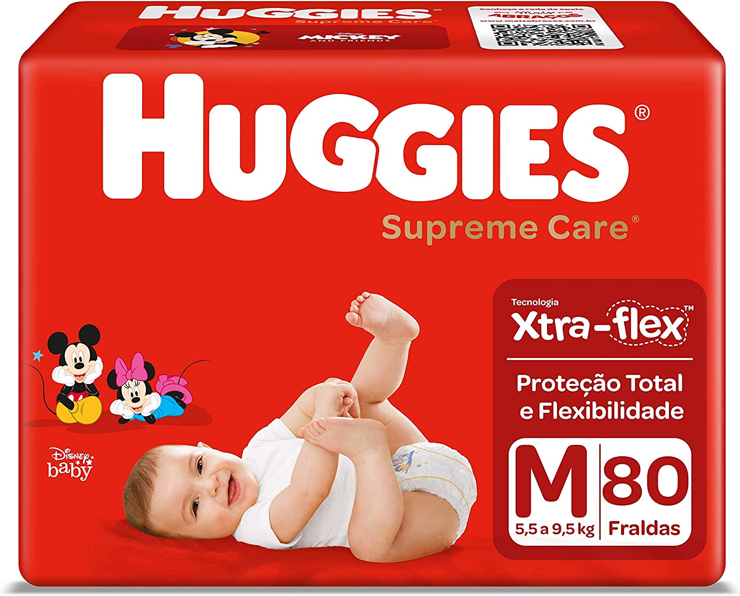 Fralda Huggies Supreme Care M – 80 Fraldas