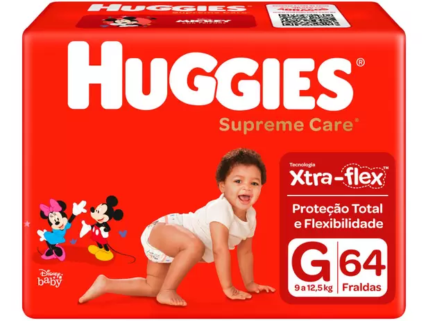 Fralda Huggies Supreme Care M, G, XG e XXG