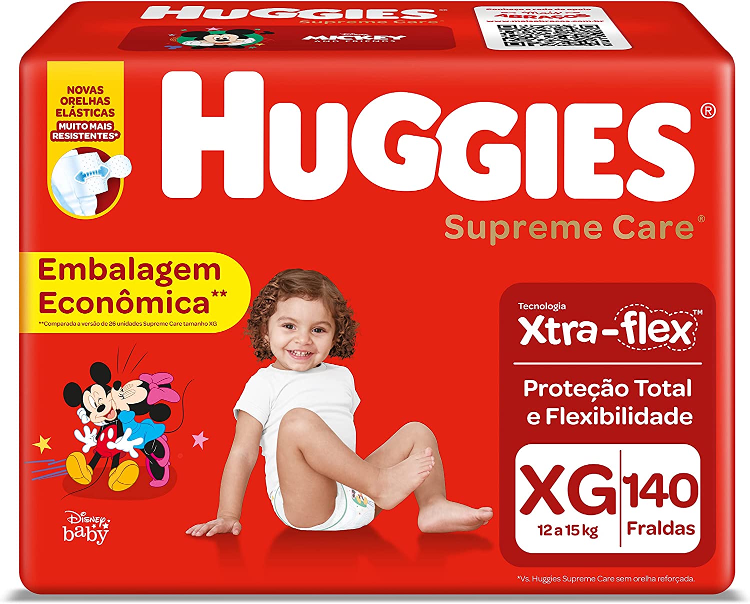 Fralda Huggies Supreme Care XG – 140 fraldas