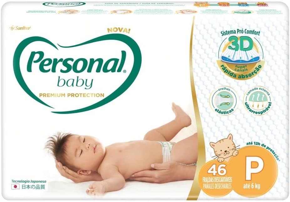 Fralda Personal Baby Premium Protection P 46 unidades